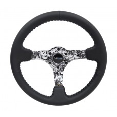 350MM DEEP DISH STEERING WHEEL LEATHER - DIGITAL CAMO