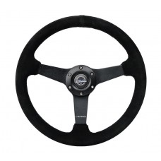 350MM FLAT STEERING WHEEL SUEDE