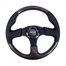 CARBON FIBER STEERING WHEEL 315MM - BLACK STITCH