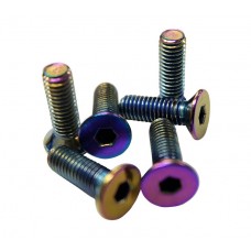 STEERING WHEEL SCREWS - NEOCHROME FLAT